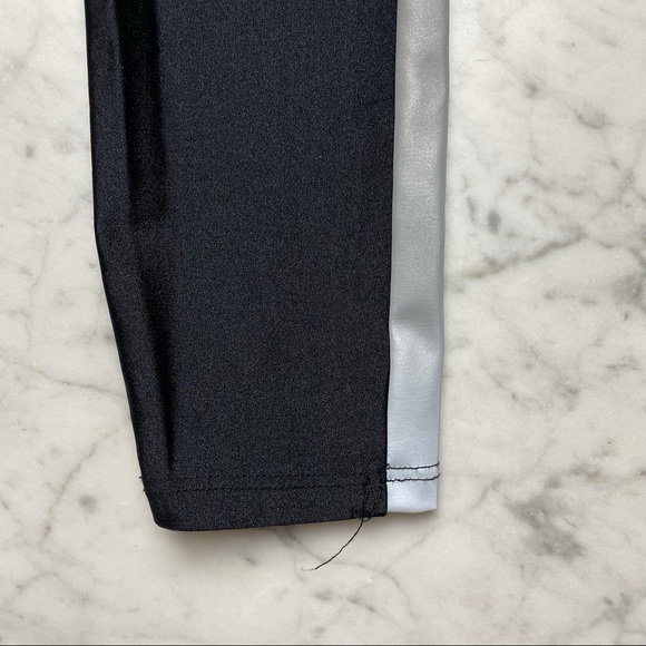 katiej nyc couture Girls Athletic Active Reflective Stripe Gym Leggings Pants - Picture 7 of 7